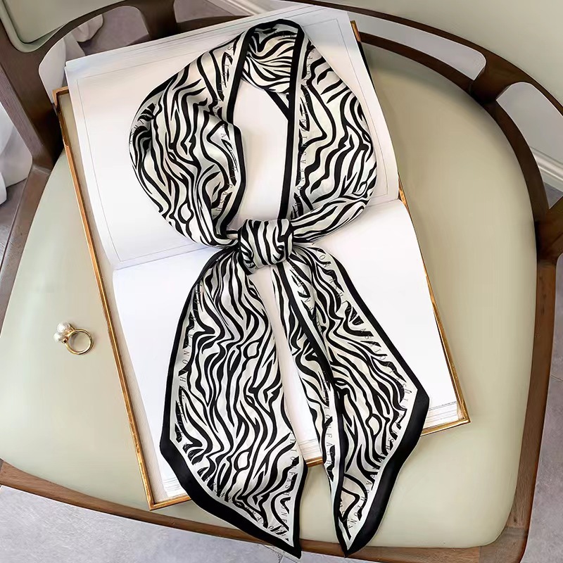 Luxury Bags China - Luxury Zebra Print Silk Square Scarf
