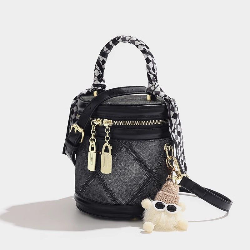 Chain Crossbody Quilted - JIAERDI Retro Quilted Ribbon Handbag Women