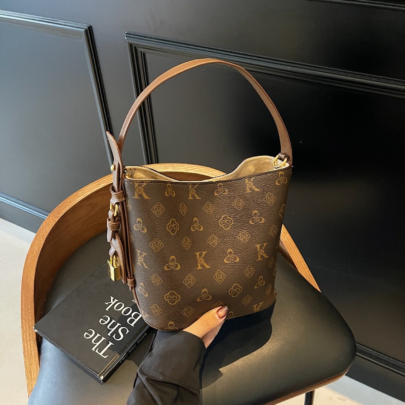 Luxury Bags Big - New retro fashion printed bucket letter