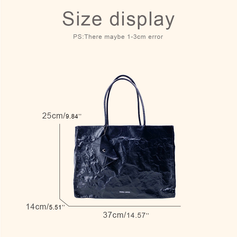 Korean Casual Kraft Paper Tote - Luxury Bags Made ulasan dan harga