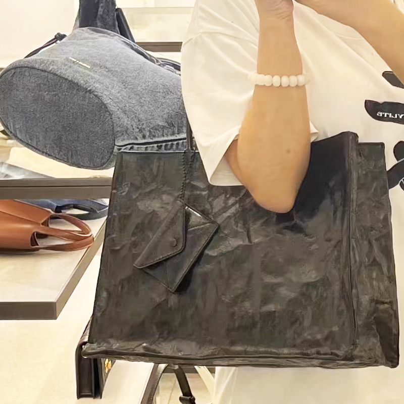 Korean Casual Kraft Paper Tote - Luxury Bags Made ulasan dan harga