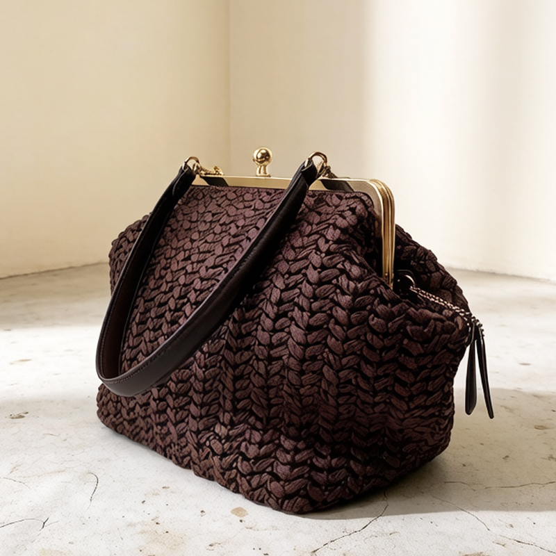 Hand-Woven Kisslock Frame Shou - Luxury Bags Made ulasan dan harga