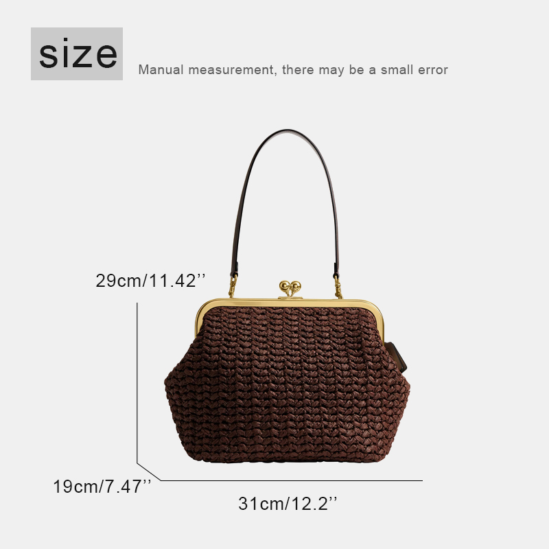 Hand-Woven Kisslock Frame Shou - Luxury Bags Made ulasan dan harga