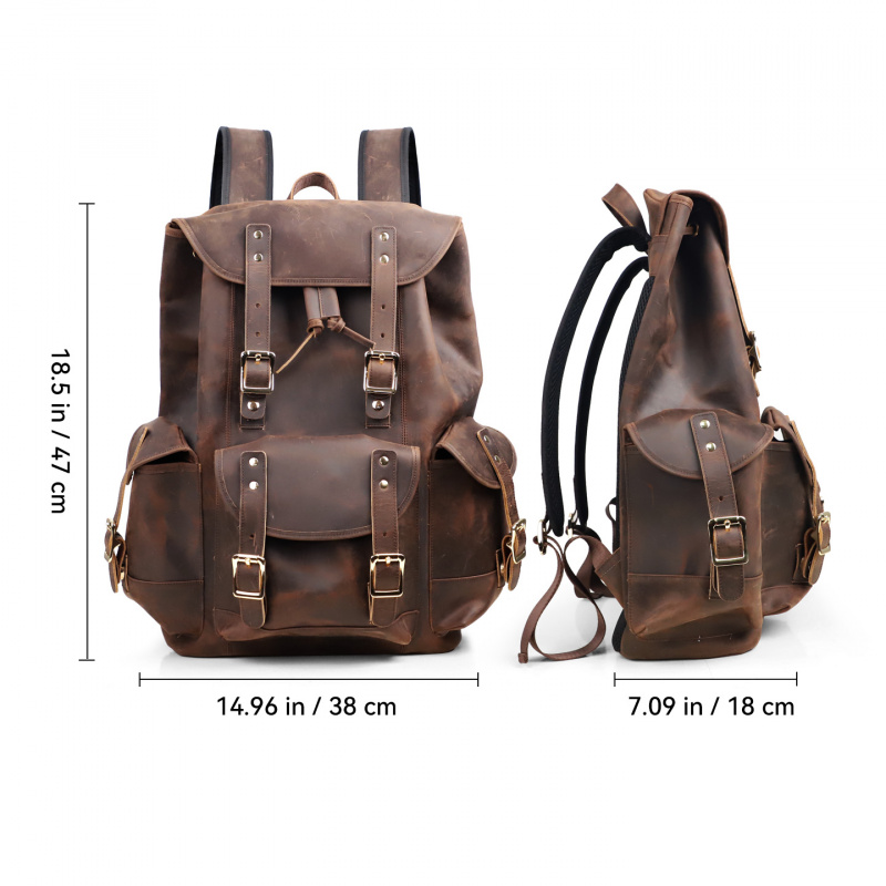 New Arrivals Leather Backpack  - Luxury Bags For School ulasan dan harga