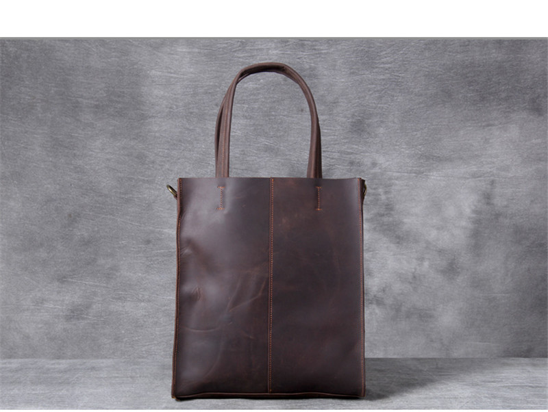 Vintage genuine leather men ha - Luxury Bags For School ulasan dan harga