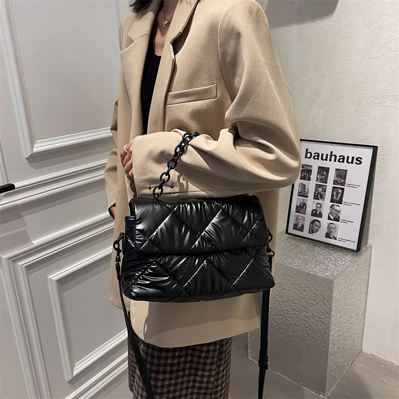 Fashion Lingge Acrylic Chain P - Chain Crossbody Quilted ulasan dan harga