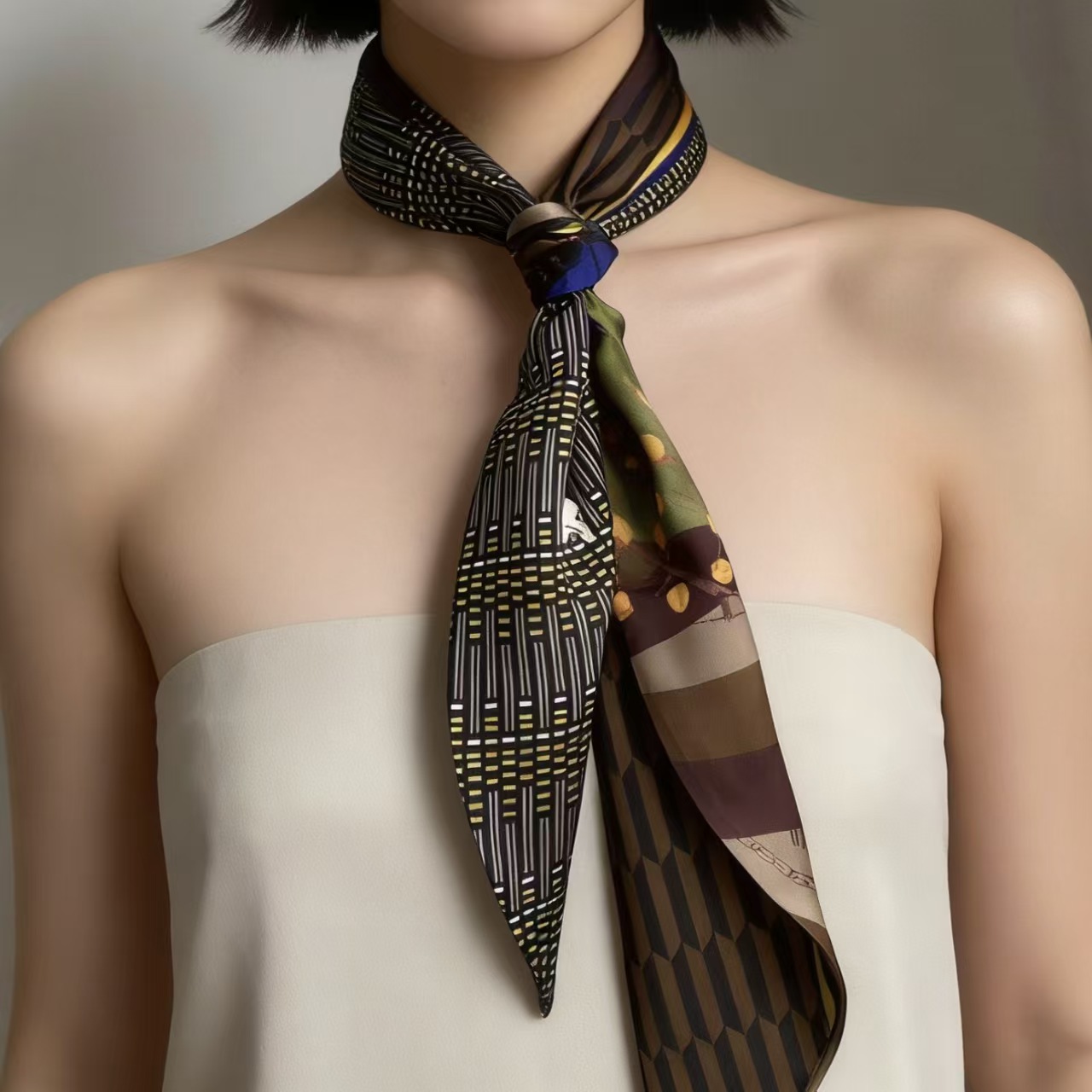 Luxury Print Long Hair Ribbon  - Luxury Bags Reseller ulasan dan harga