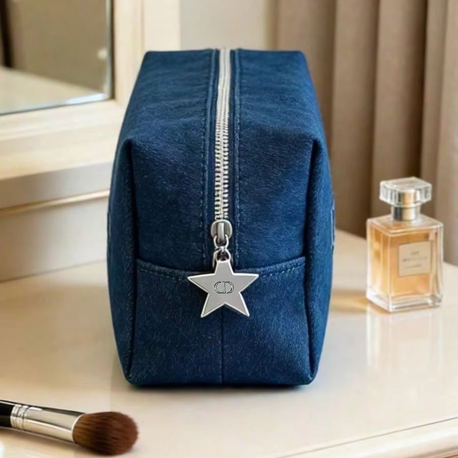 Dior Dark Denim Embroidered Lo - Luxury Bags Dior ulasan dan harga