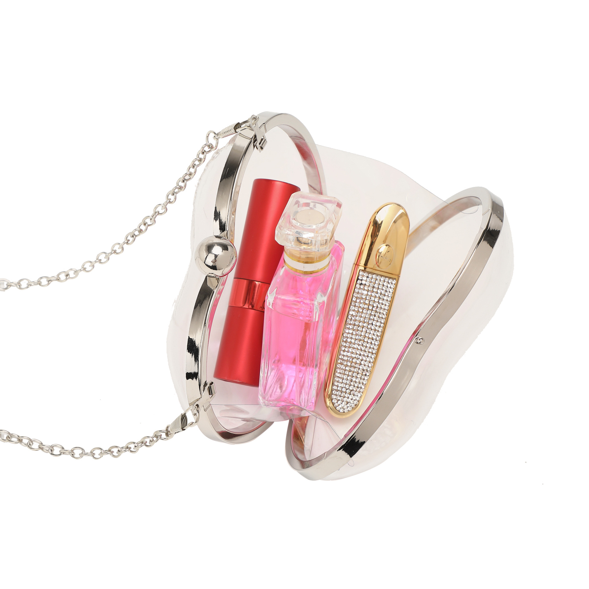 Dinner Acrylic Mini Love Clutc - Chain Crossbody Quilted ulasan dan harga