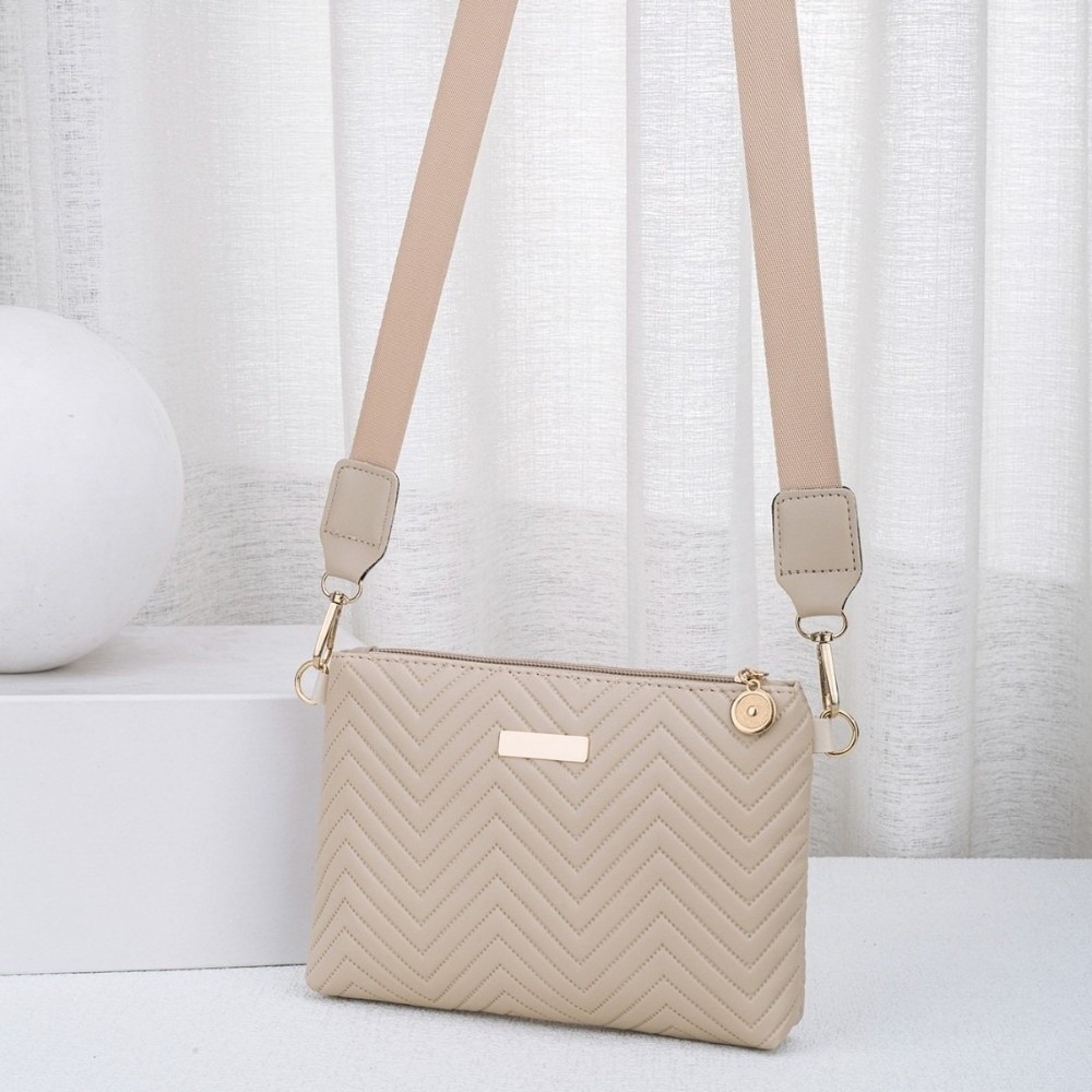 Minimalist Quilted Chain Cross - Chain Crossbody Quilted ulasan dan harga