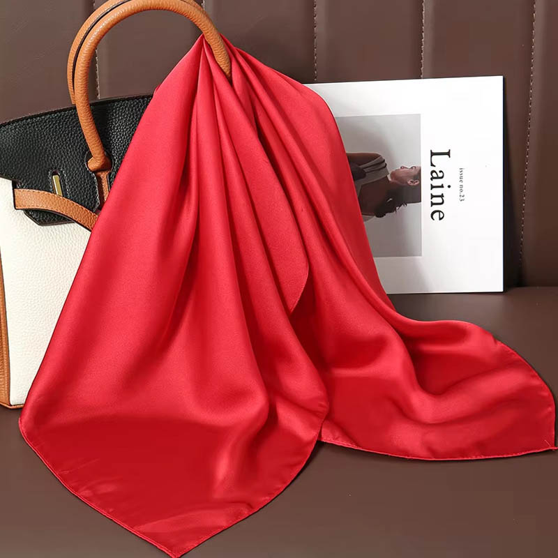 Luxury Solid Color Silk Square - Luxury Bags China ulasan dan harga