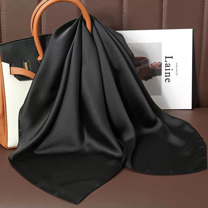 Luxury Solid Color Silk Square - Luxury Bags China ulasan dan harga