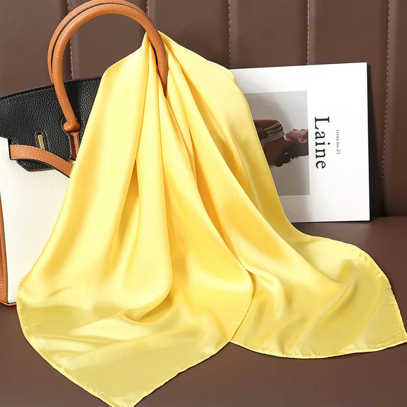 Luxury Solid Color Silk Square - Luxury Bags China ulasan dan harga