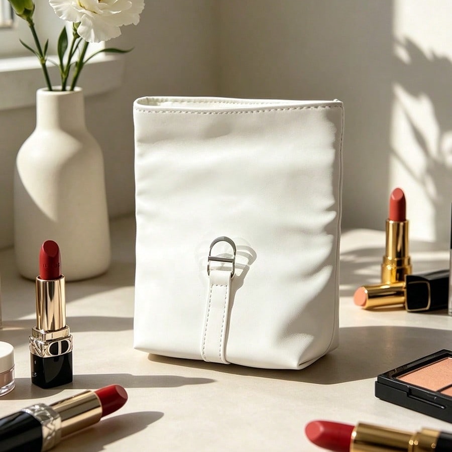 Dior’s Bag White Cosmetic Bag  - Luxury Bags Dior ulasan dan harga