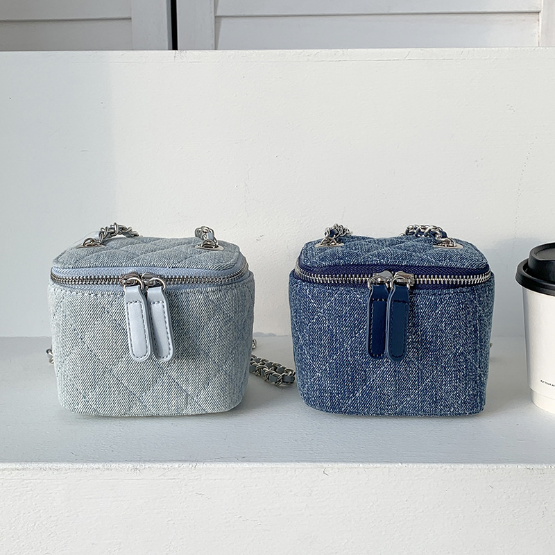 Small Quilted Box Crossbody Pu - Chain Crossbody Quilted ulasan dan harga
