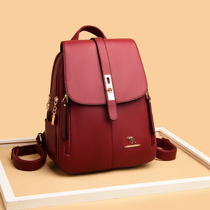 Luxury Women Leather Backpacks - Luxury Bags For School ulasan dan harga