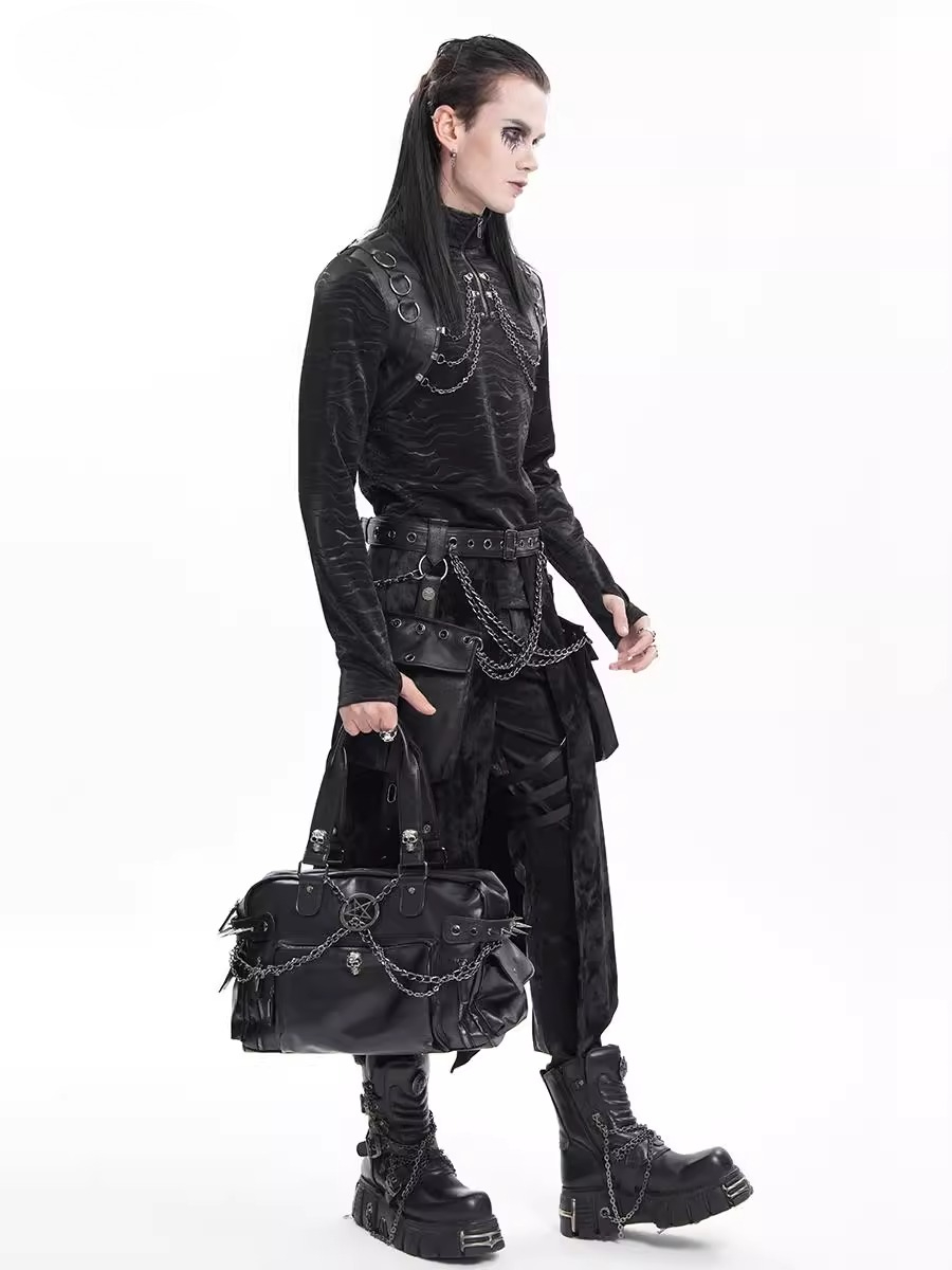 Fashion Black Zipper Skull Des - Luxury Bags Big ulasan dan harga