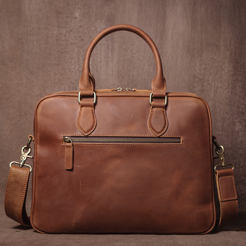 GURO Men Crazy Horse Cowhide B - Luxury Bags Laptop ulasan dan harga