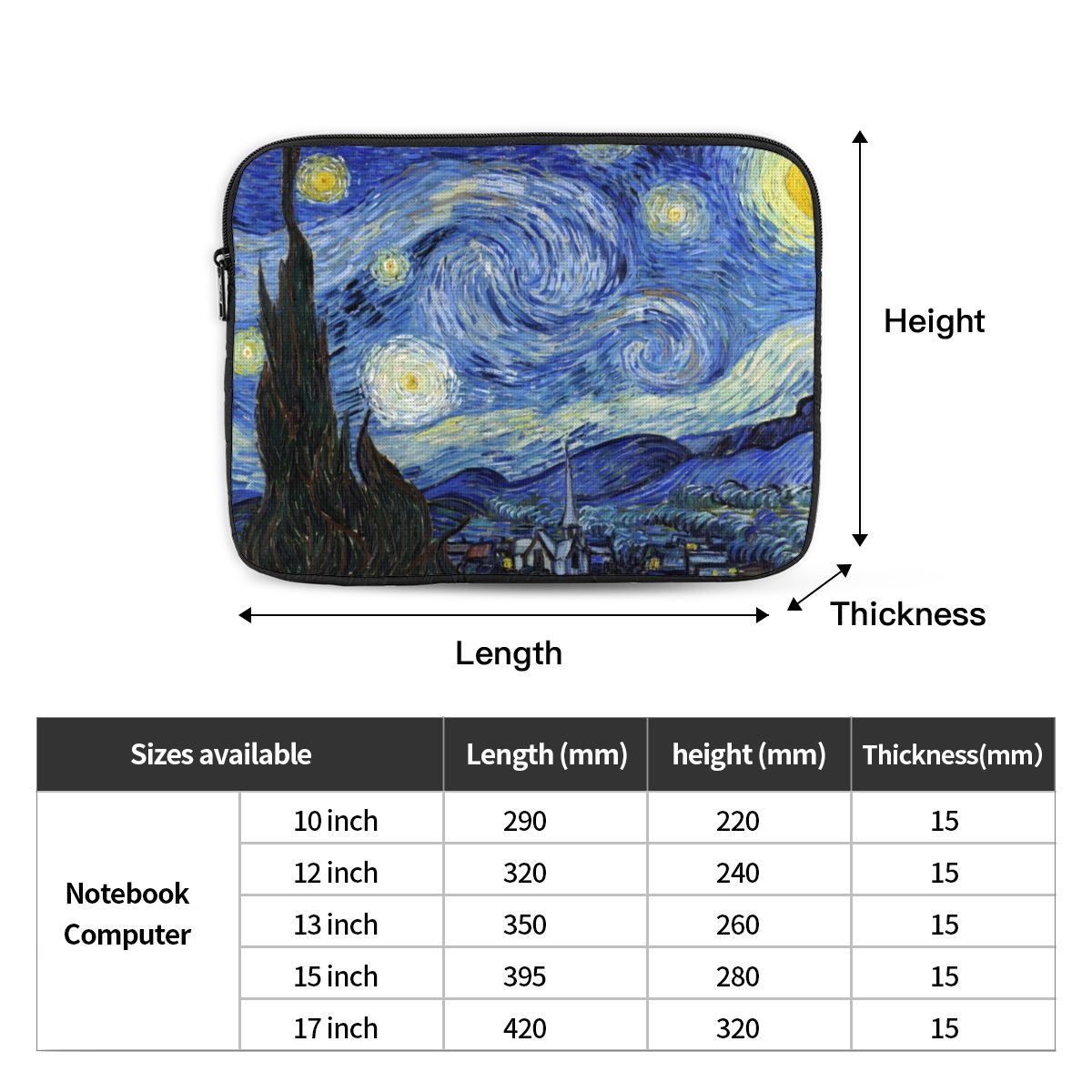 Van Gogh Notebook Laptop Bag C - Luxury Bags Laptop ulasan dan harga