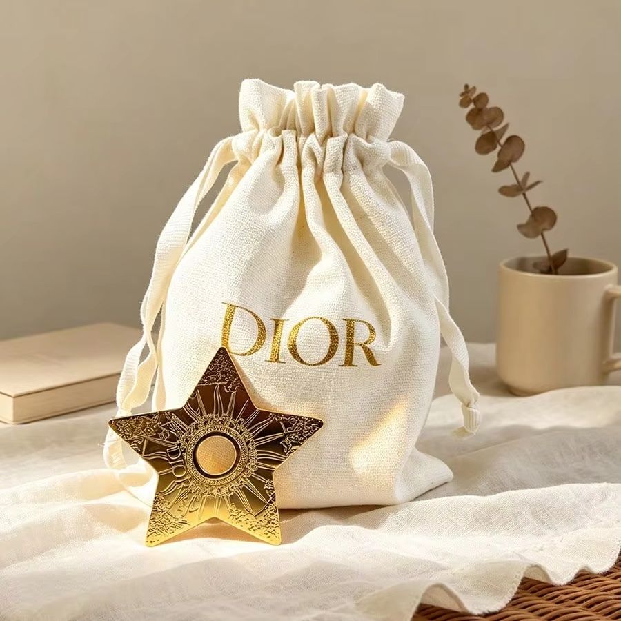 Dior Off‑White Canvas Drawstri - Luxury Bags Dior ulasan dan harga