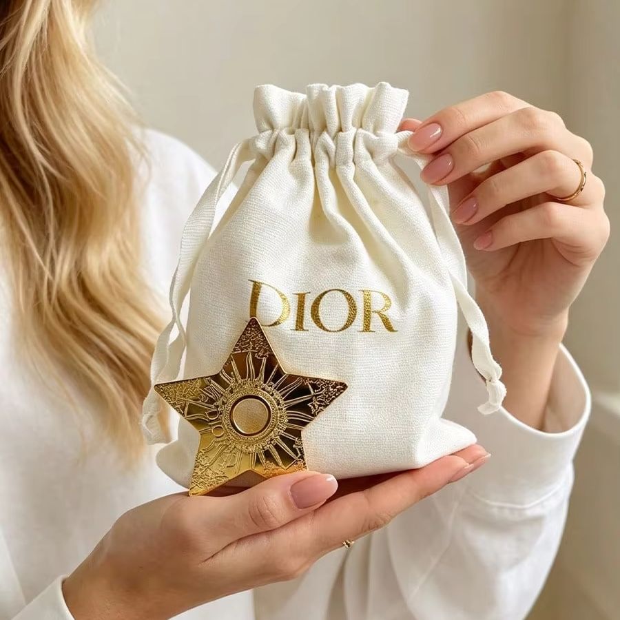 Dior Off‑White Canvas Drawstri - Luxury Bags Dior ulasan dan harga
