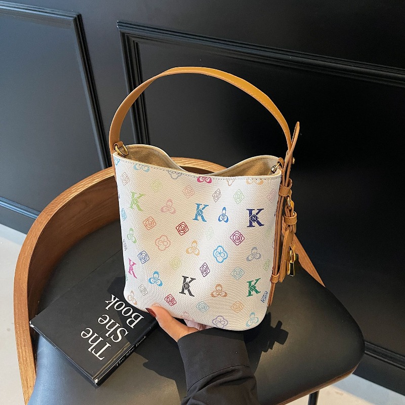 New retro fashion printed buck - Luxury Bags Big ulasan dan harga