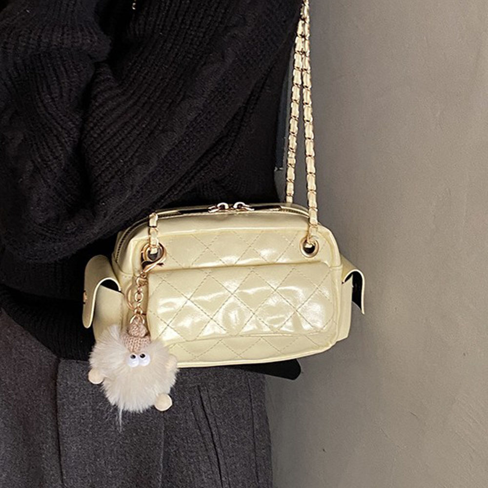 Quilted Pattern Chain Design C - Chain Crossbody Quilted ulasan dan harga