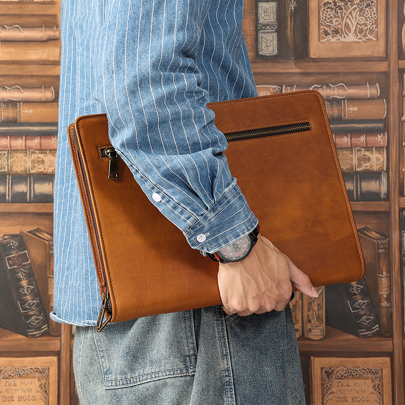 Crazy Horse leather Ipad case  - Luxury Bags Laptop ulasan dan harga